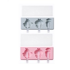 유앤미 실리콘 수제 아이스크림 몰드 BG005 + 전용막대 6p, 과일야채, 1세트