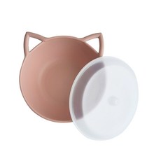 NIneware 動物麥片碗蓋子套組 貓咪, 粉紅色, 1套