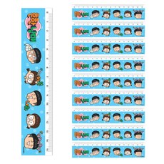 i-seum 通用兄弟字符尺 15cm, 10個, 隨機發貨