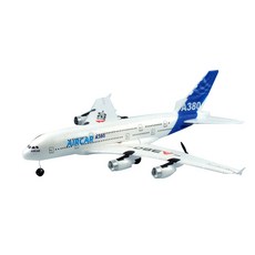 레프리카 A380 3채널 RC비행기 RTR CBT385804WH, 화이트, 1개