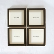 簡約框架 4入, 黑色