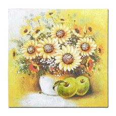 向日葵花瓶畫作畫框 壁掛裝飾品, B款(33JC02)