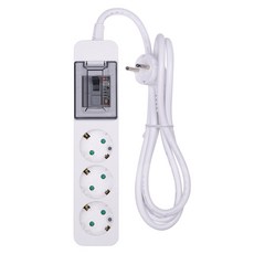 Innol 歐式高功率1開3插延長線, 1.5m, 1個