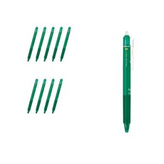 百樂 Frixion Ball Knock 按鍵魔擦筆 0.5mm LFBK-23EF-ME, 綠色, 10個