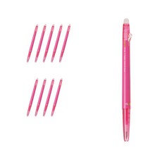 파이롯트 프릭션 볼 슬림 볼펜 0.38mm LFBS-18UF, 핑크, 10개