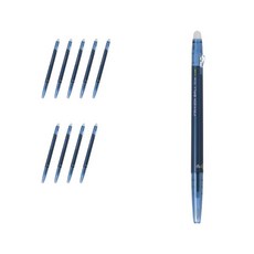 百樂 Frixion Ball Slim 魔擦筆 0.38mm LFBS-18UF, 藍黑色, 10個