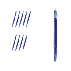 PILOT 百樂 FRIXION Ball Slim 摩擦筆 0.38mm LFBS-18UF, 藍色, 10個