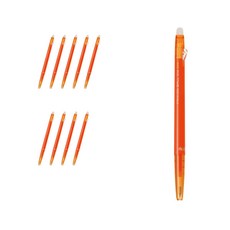 百樂 Frixion Ball Slim 魔擦筆 0.38mm LFBS-18UF, 橘色, 10個