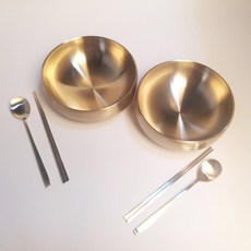 Hancooks Titanium Double Shinmyeongi 21cm 2p + 餐具套組 2, 單一顏色