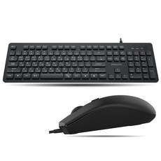 PHILIPS 飛利浦 辦公有線鍵盤 C264 + 鼠標 SPT6264 套裝, 鍵盤(C264)+滑鼠(SPT6264), 混色, 一般型