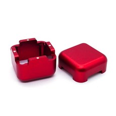 MagiDeal 鋁製球桿粉筆盒, 紅色的, 1組