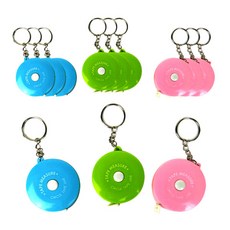 misoro 圓形捲尺天空 4p + 粉色 4p + 綠綠色 4p 套組, 1.5m, 1套