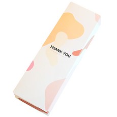 Donna&deco 茱莉纖長方形盒 15入 + 透明圓形貼紙 3cm 15入, 混合色, 1套