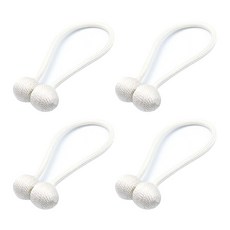 aryko 磁性球型窗簾扣, 白色, 4個