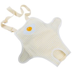 I Love Pet 條紋可愛貼片綁帶狗狗生理褲 黃色雞蛋, 小型, 1個