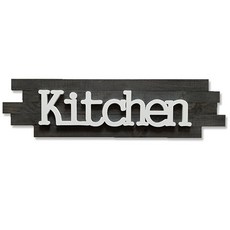 데코코마니 빈티지 데코 우드 사인 장식 Kitchen, 그레이