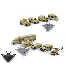 Wooto 軍事迷你壓鑄模型車套組, 混色, 1套