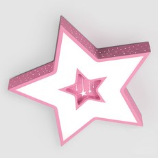 HUVIT Lighting LED 兒童房吸頂燈 Star In Star 50W, 粉色的