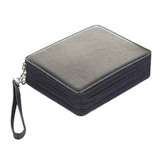 184色彩色鉛筆收納袋型鉛筆盒, 1個, 黑色