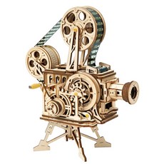 ROKR Robotime DIY LK601 英文版投影儀帶機器人時間操作