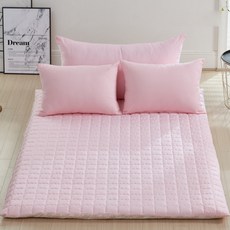 日常基本款素色絎縫睡墊套, Pastel pink