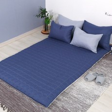 E-Room & Daily Basic 絎縫床墊套, 寶藍色