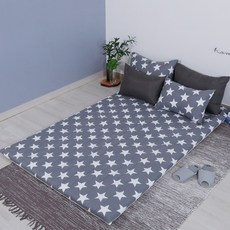 Eroomn Every Basic 絎縫墊被套, 星星炭灰