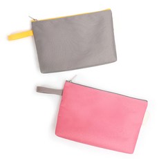 투데코 트레이 파우치 2p, 그레이, 핑크