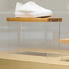 아크릴 신발 디스플레이 선반, 투명, 1개