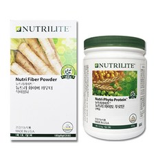 NUTRILITE 紐崔萊 植物蛋白質粉 450g+膳食纖維粉 6g*30入, 1套
