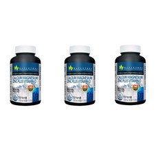 MAPLETREE 鈣鎂鋅+維他命D, 90顆, 3罐