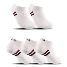 PGA TOUR 男款防滑氣墊高爾夫短襪 PGAM-03 5雙, 白色, 1組