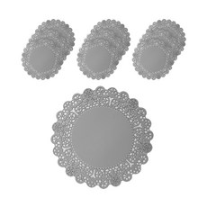 플라이토 실리콘 레이스 컵받침 10p, 그레이, 10개