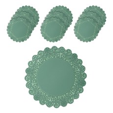Flaito 矽膠蕾絲杯墊, 卡其色, 10入