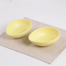 Chillin 美耐皿橢圓碗, 黃色, 2個