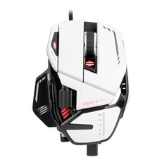 MAD CATZ RAT 8 PLUS 遊戲鼠標, 單品, 白色的