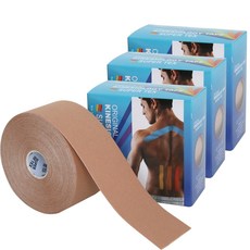 Nassara Supertex Kinesiology 運動膠帶大容量 3p, 1件, 3個, 淺褐色的