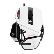 MAD CATZ RAT 4 PLUS 遊戲鼠標, RAT4+, 白色
