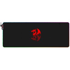 Redragon P027 NEPTUNE RGB 電競長墊, 黑色的, 1個