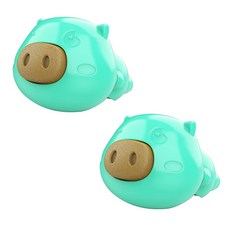 블럭마트 강아지 돼지 목욕도우미 장난감, 민트, 2개
