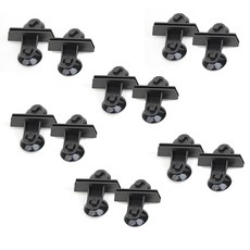 隔板橡膠固定器 12入, 黑色的