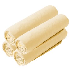 블럭마트 심플 강아지타월 4p, 옐로우