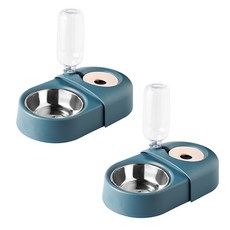 Block Mart寵物雙碗, 海軍, 2個