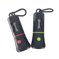 LED手電筒撿便袋收納盒+撿便袋, 隨機發貨, 2個, 1件