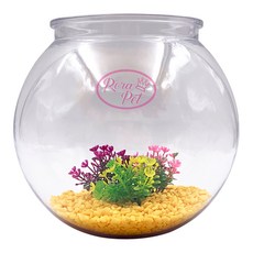 Rora Pet 圓形魚缸組, 亮黃色