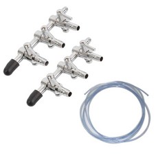 SUAQUA 不銹鋼 3 端口空氣分配器 2p + 空氣軟管組, 1套