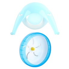 파스텔펫 햄스터 우주 은신처 + 휠 세트, 블루, 1세트