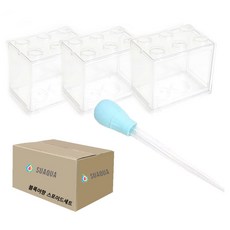 SUAQUA Marimo Beta Block 魚缸透明 3p+滴管套組, 混色