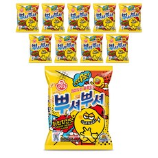 오뚜기 뿌셔뿌셔 허팝치킨맛, 90g, 10개