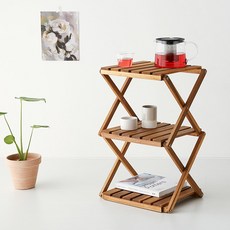 MARKET B DUGLAS 415 窄版相思木層架, 單一顏色, 3層